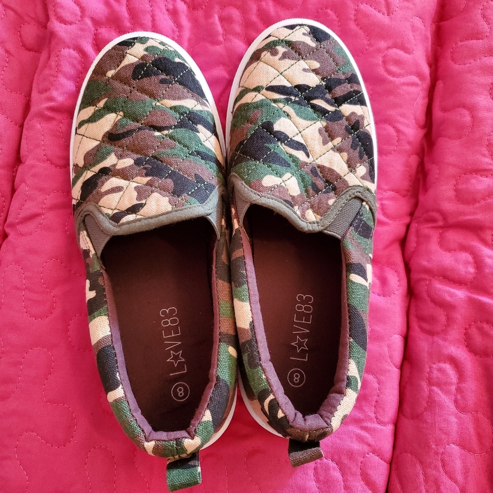 Camouflage Slip-On Women Shoes